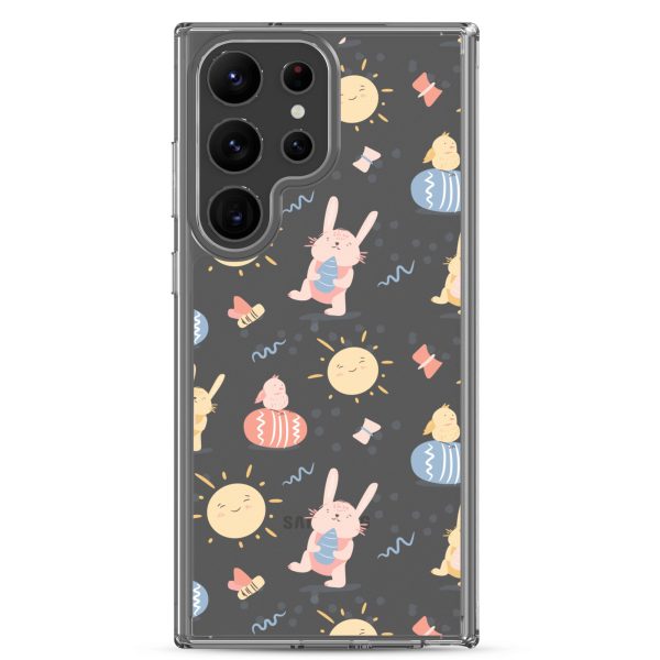 Easter Egg and Bunnies Samsung Clear Case