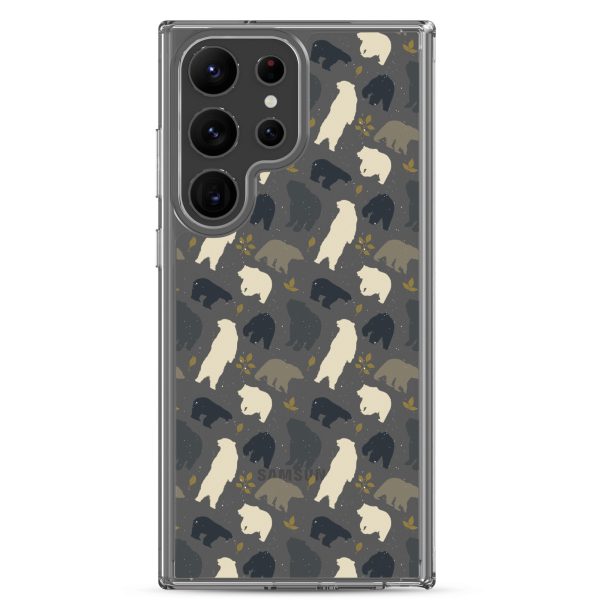 Forest Bear Silhouette Samsung Clear Case