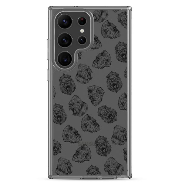 Illustrated Gorilla Seamless Samsung Clear Case