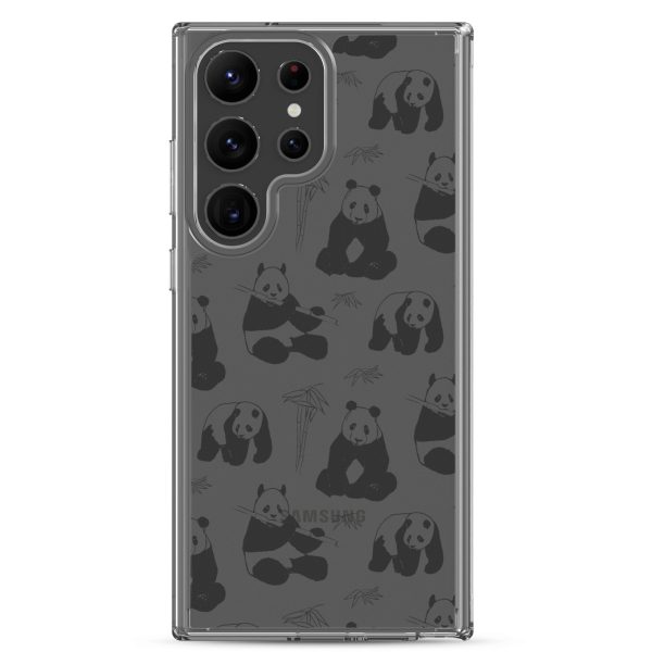 Panda Bears Bamboo Samsung Clear Case