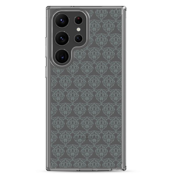 clear-case-for-samsung-samsung-galaxy-s23-ultra-case-on-phone-6a53d15d0bd78.jpg Polygonal Bear Samsung Clear Case