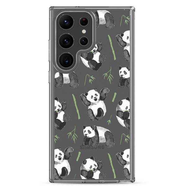 clear-case-for-samsung-samsung-galaxy-s23-ultra-case-on-phone-6a53d4bd6381b.jpg Watercolor Panda Bear Samsung Clear Case