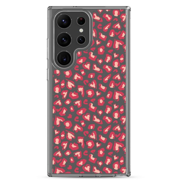 clear-case-for-samsung-samsung-galaxy-s23-ultra-case-on-phone-6a56961632a8f.jpg Leopard Heart Print Samsung Clear Case