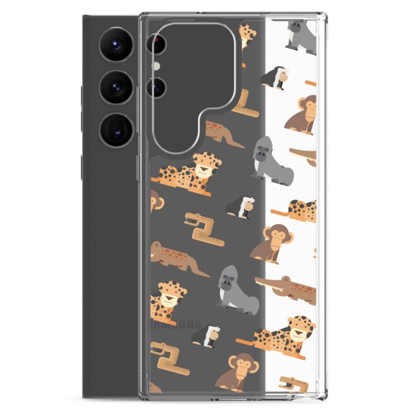 African Jungle Animals Samsung Clear Case