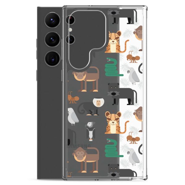 Amazon Jungle Animals Samsung Clear Case