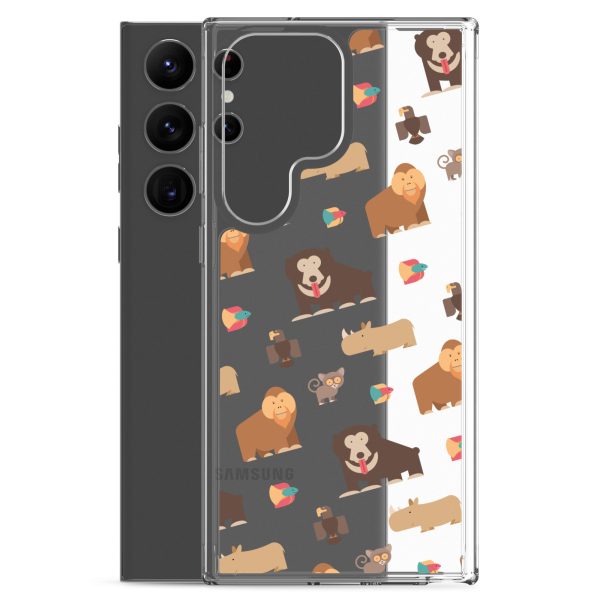 Asian Jungle Animals Samsung Clear Case