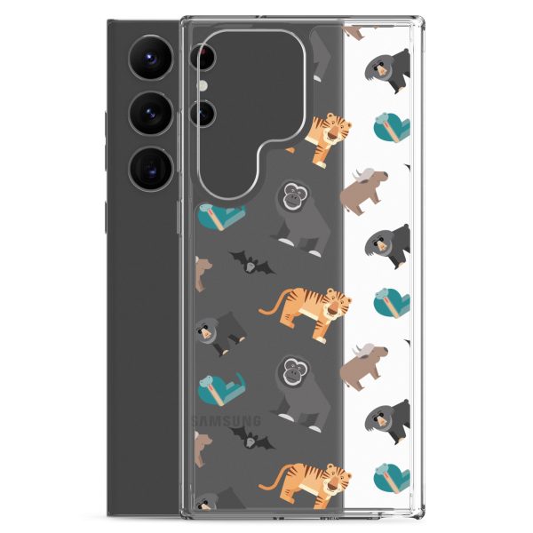 Asian Jungle Animals Samsung Clear Case