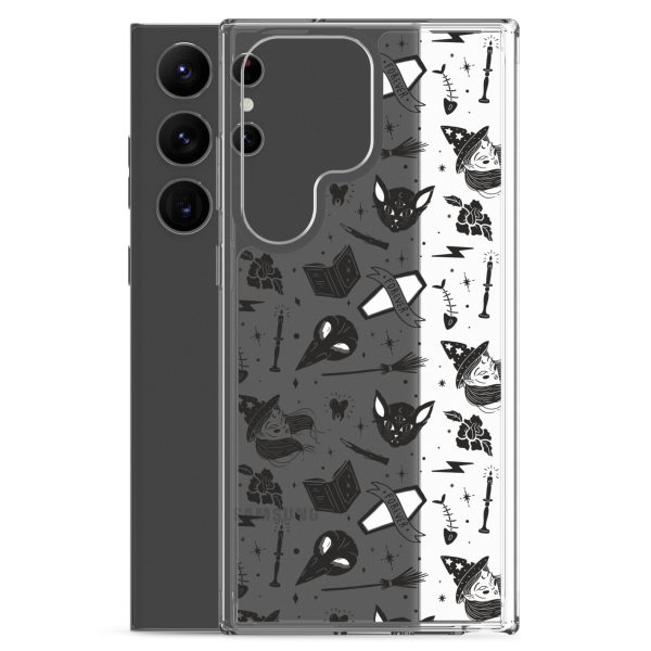 Black and White Halloween Samsung Clear Case