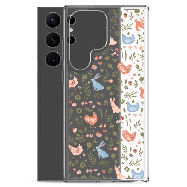 Bunnies and Hens Easter Samsung Clear Case