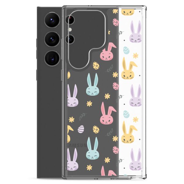 Colorful Bunnies Easter Samsung Clear Case