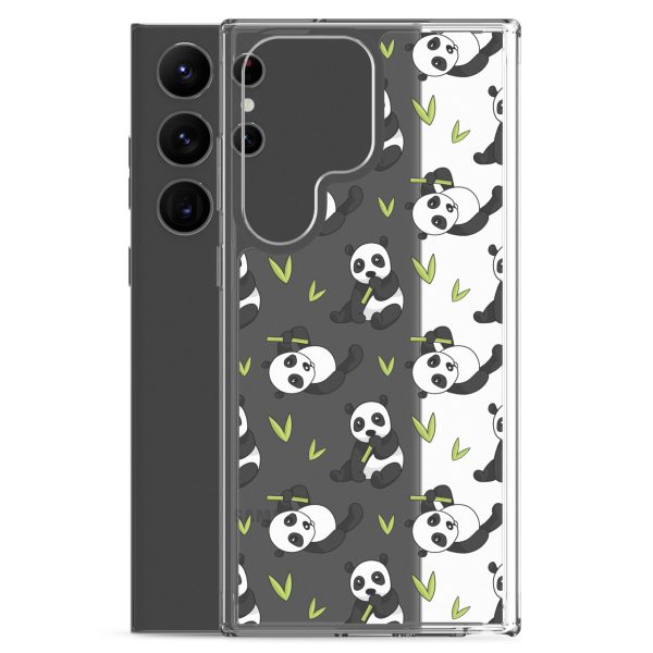 Cute Panda Bear Samsung Clear Case