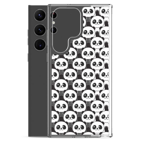 Cute Panda Bears Samsung Clear Case