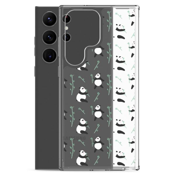 Cute Panda Samsung Clear Case