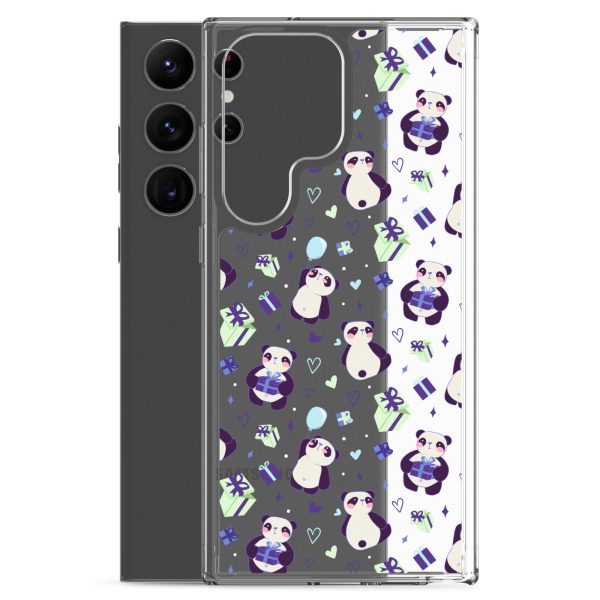 Cute Panda Presents Samsung Clear Case
