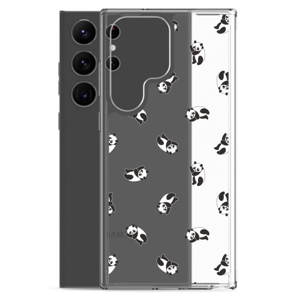 Cute Pandas Samsung Clear Case