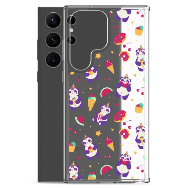 Cute Panda Sweets Samsung Clear Case