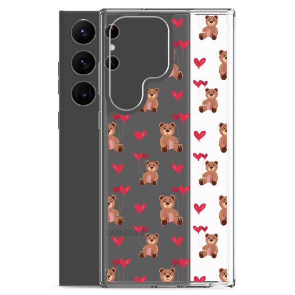 Cute Teddy Bear Samsung Clear Case