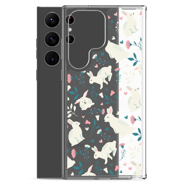 clear-case-for-samsung-samsung-galaxy-s23-ultra-case-with-phone-6a53c45a4ba25.jpg Easter Cute Rabbits Samsung Clear Case