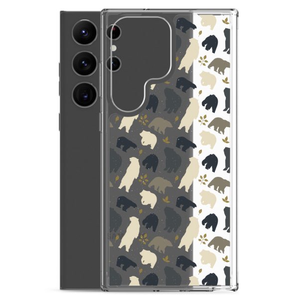 Forest Bear Silhouette Samsung Clear Case