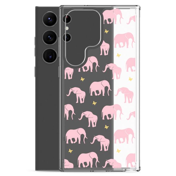 clear-case-for-samsung-samsung-galaxy-s23-ultra-case-with-phone-6a53d25eea31f.jpg Seamless Elephant Silhouette Samsung Clear Case