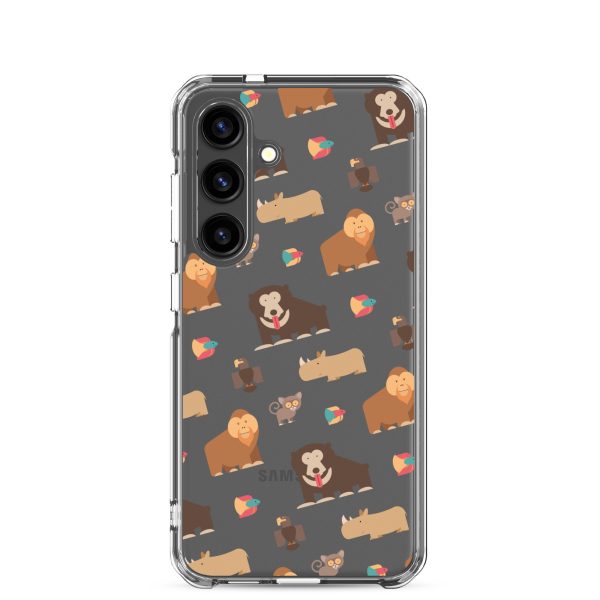 Asian Jungle Animals Samsung Clear Case