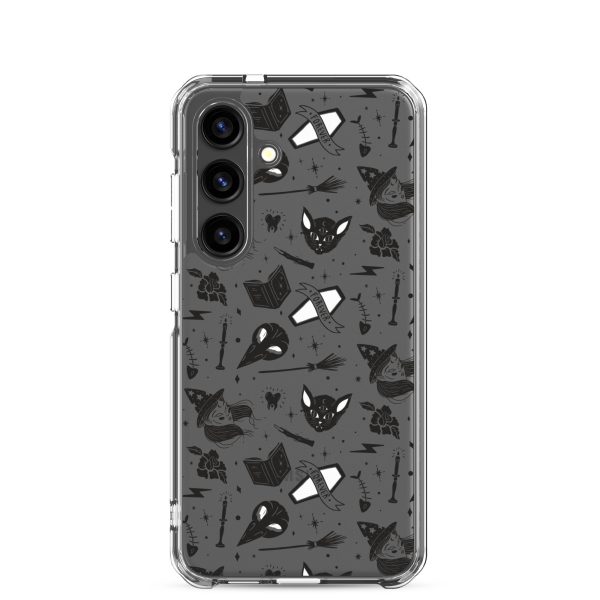 Black and White Halloween Samsung Clear Case