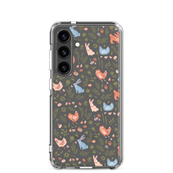 Bunnies and Hens Easter Samsung Clear Case