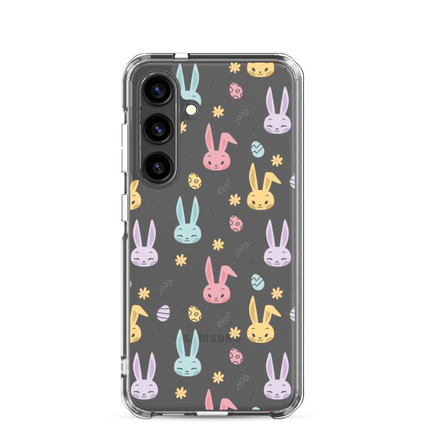 Colorful Bunnies Easter Samsung Clear Case