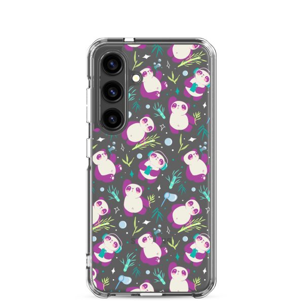 Cute Panda Bamboo Samsung Clear Case