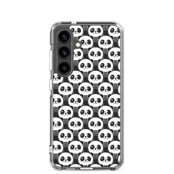 Cute Panda Bears Samsung Clear Case