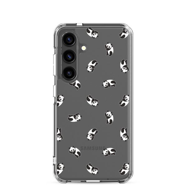 Cute Pandas Samsung Clear Case