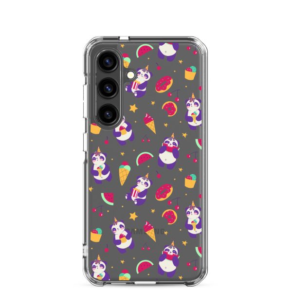 Cute Panda Sweets Samsung Clear Case