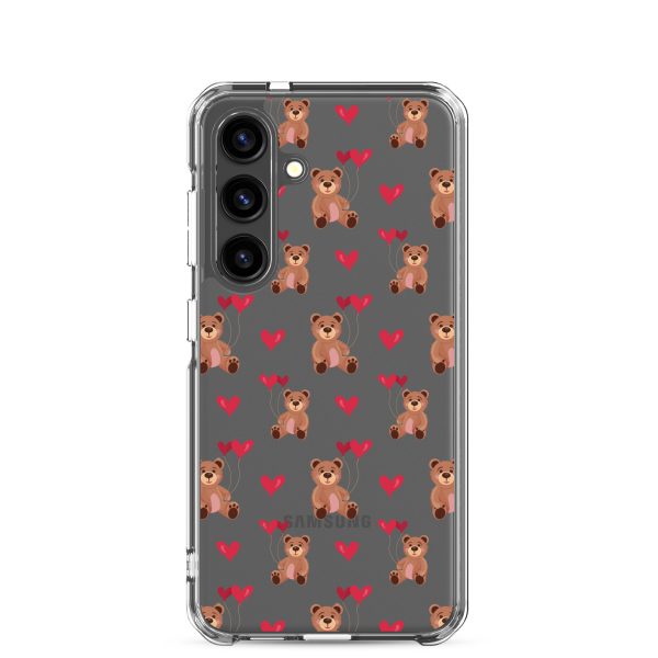 Cute Teddy Bear Samsung Clear Case