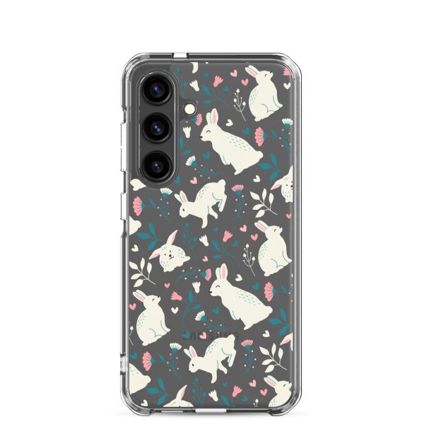 clear-case-for-samsung-samsung-galaxy-s24-case-on-phone-6a53c45a4bb90.jpg Easter Cute Rabbits Samsung Clear Case