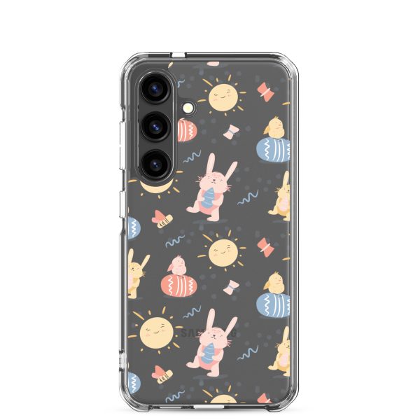 Easter Egg and Bunnies Samsung Clear Case