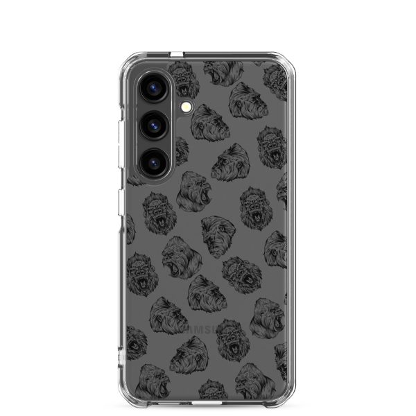 Illustrated Gorilla Seamless Samsung Clear Case