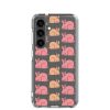 Pink Bunnies Samsung Clear Case