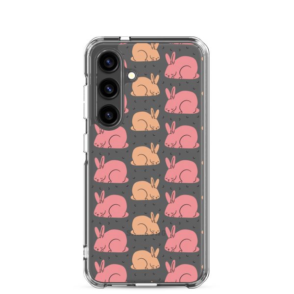 Pink Bunnies Samsung Clear Case