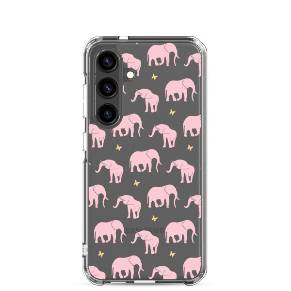 clear-case-for-samsung-samsung-galaxy-s24-case-on-phone-6a53d25eea4ad.jpg Seamless Elephant Silhouette Samsung Clear Case