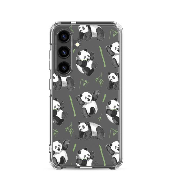 clear-case-for-samsung-samsung-galaxy-s24-case-on-phone-6a53d4bd63b68.jpg Watercolor Panda Bear Samsung Clear Case