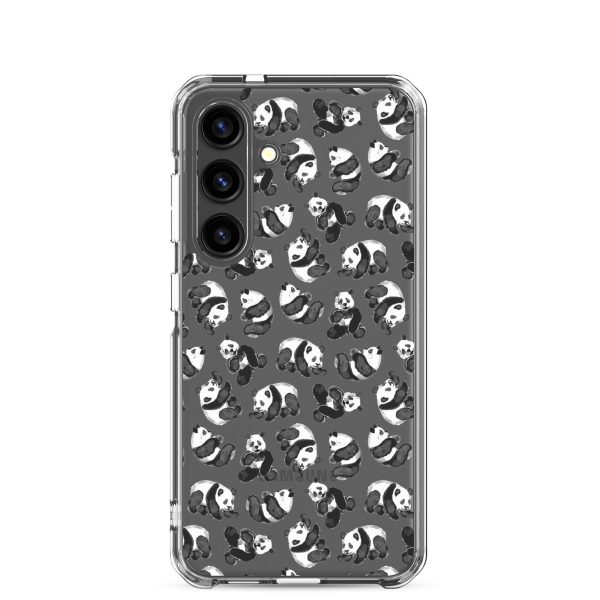 Watercolor Panda Bears Samsung Clear Case