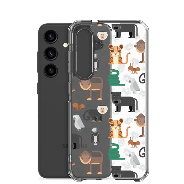 Amazon Jungle Animals Samsung Clear Case