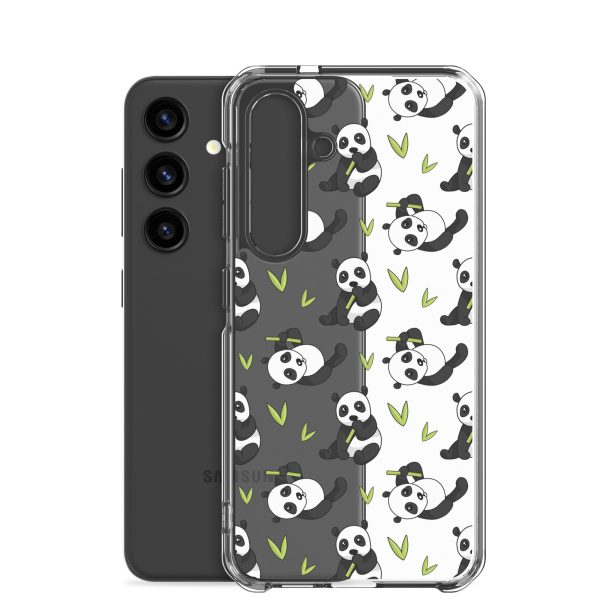 Cute Panda Bear Samsung Clear Case