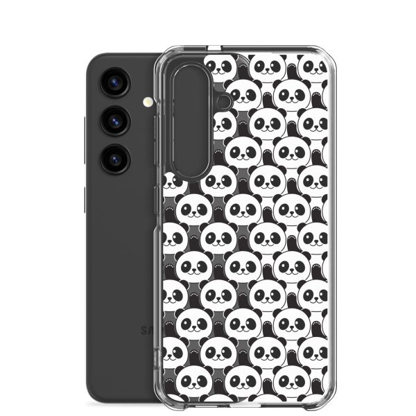 Cute Panda Bears Samsung Clear Case