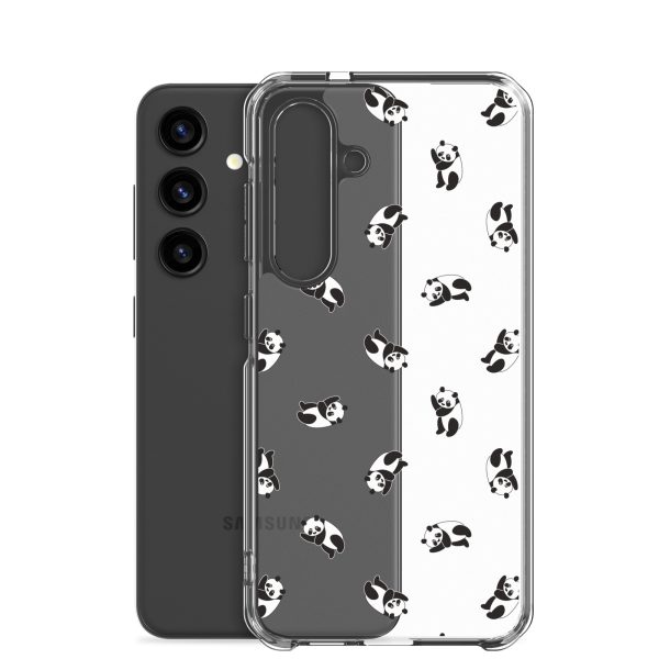 Cute Pandas Samsung Clear Case