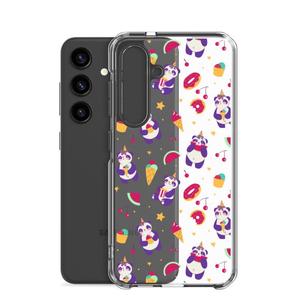 Cute Panda Sweets Samsung Clear Case