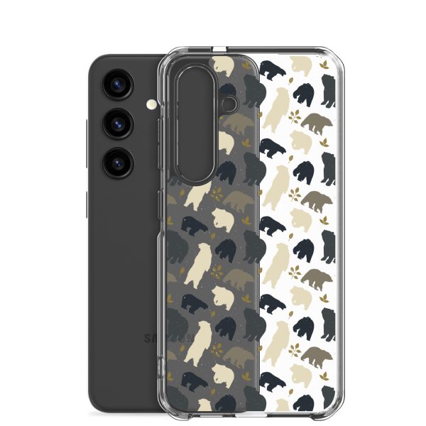 Forest Bear Silhouette Samsung Clear Case