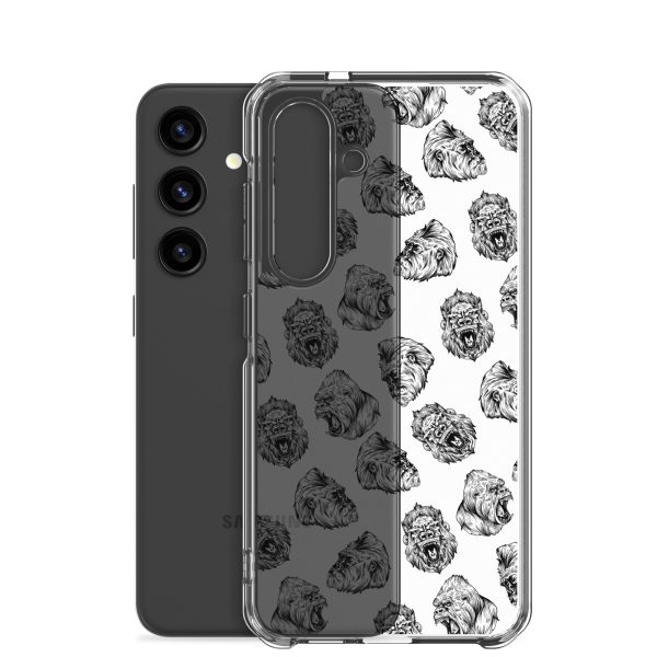 Illustrated Gorilla Seamless Samsung Clear Case