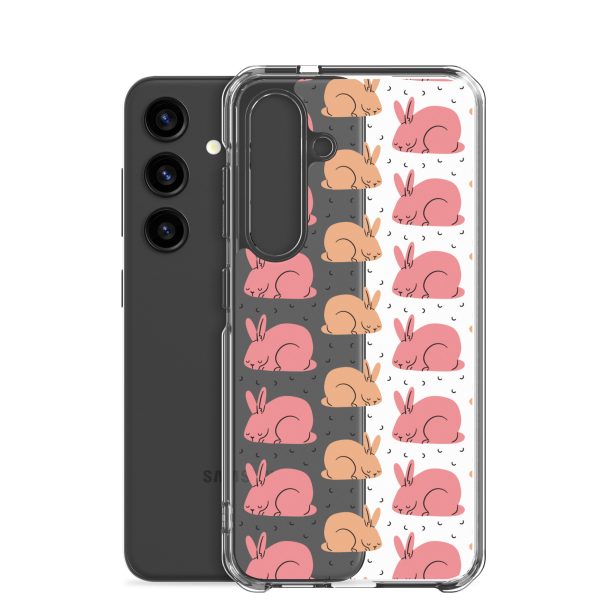Pink Bunnies Samsung Clear Case