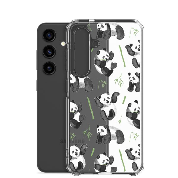 clear-case-for-samsung-samsung-galaxy-s24-case-with-phone-6a53d4bd63bd1.jpg Watercolor Panda Bear Samsung Clear Case